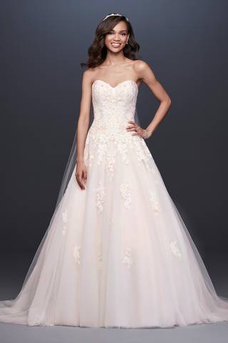 Picture of As-Is Embroidered Applique Ball Gown Wedding Dress